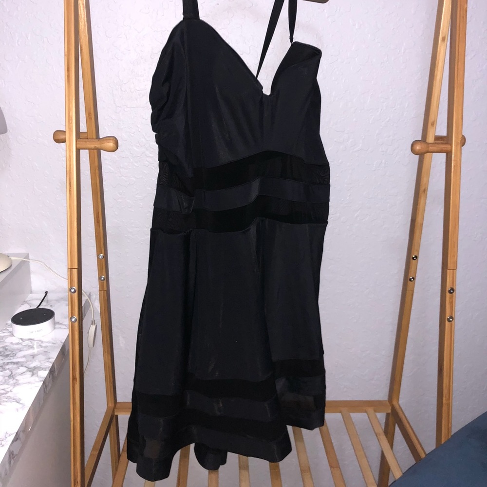 Torrid Mesh Inset Skater One Piece Swimdress